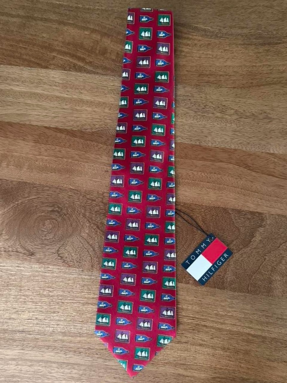 Tommy Hilfiger Vintage 100% Silk Tie